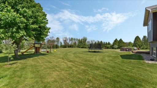 RAINBOW playset and plenty of green space