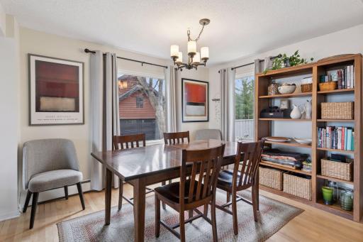 Separate formal dining room is adjacent to the kitchen and living room.