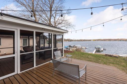 Deck off of the living room is a great space for grilling and entertaining.