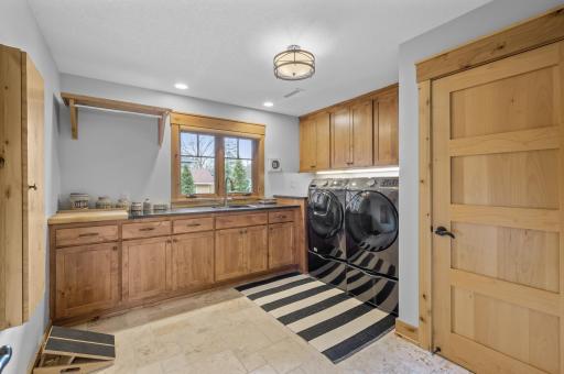 Main floor laundry off placed just right off the garage and mud room