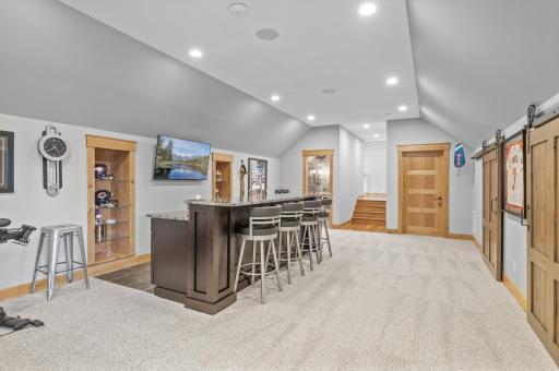Spacious and bright upper level leads to additional baths and bedrooms