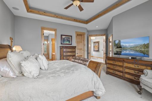 Spacious primary suite provides everything you need for single-level living