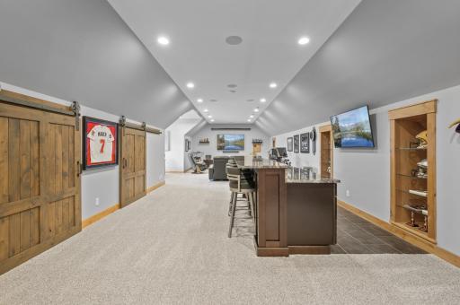 Imagine game days galore with multiple TVs and home Bar