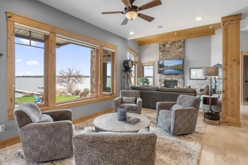 Informal seating for more intimate gatherings or game nights