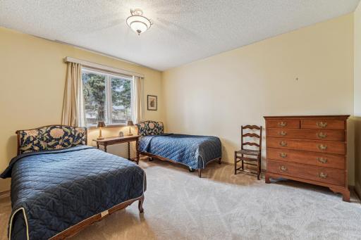 One of two bedrooms in the lower level. This bedroom has a large walk-in closet.