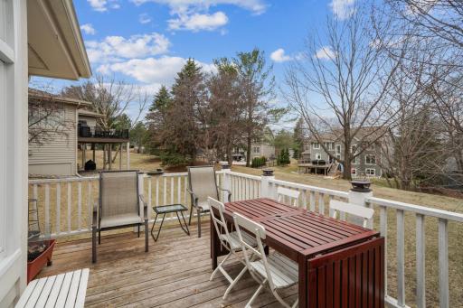 Spacious deck for grilling and dining. Per association decks may be expanded by 4 feet if desired.