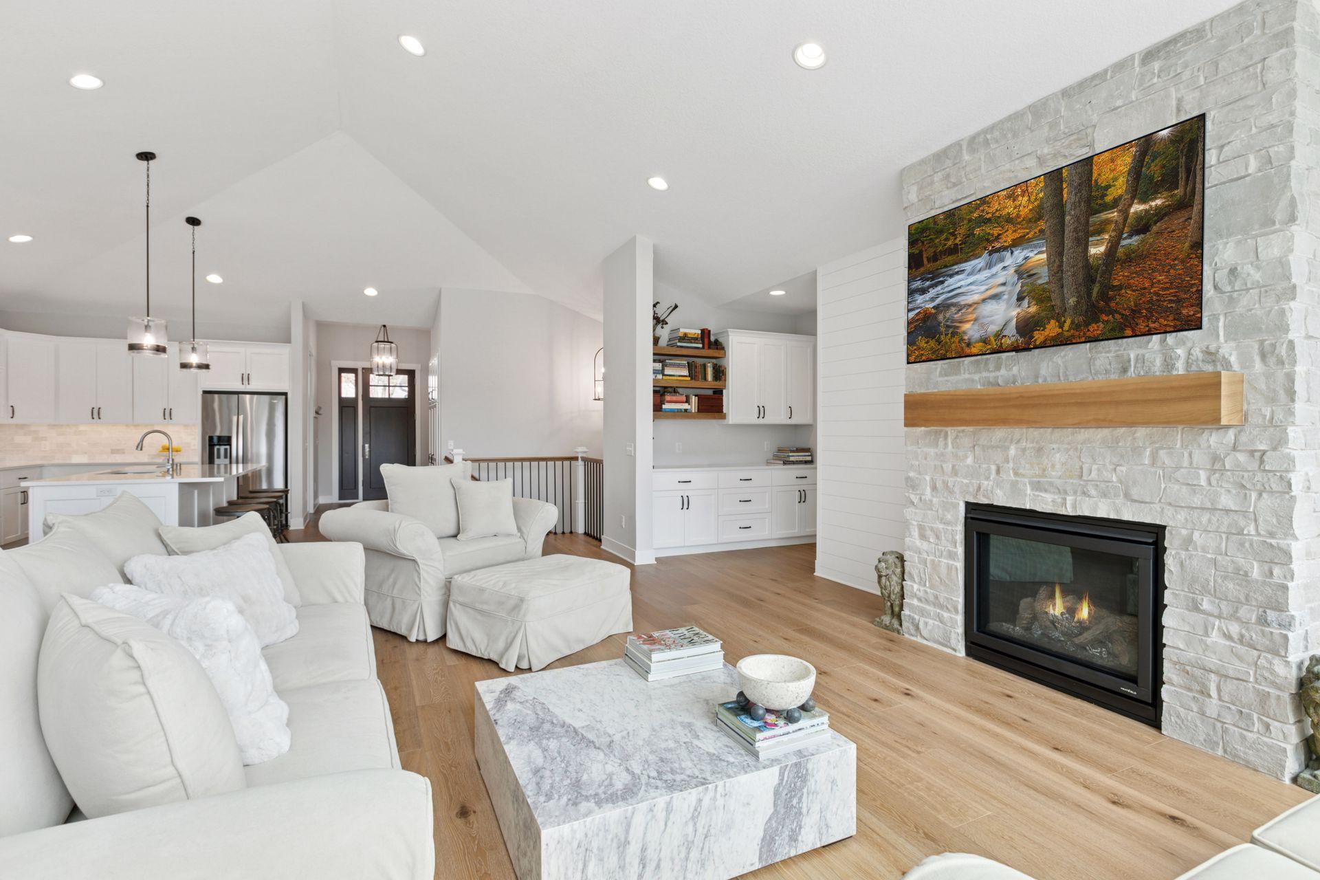 Custom built-ins and a smartly placed drop zone add both function and charm just outside the primary bedroom.