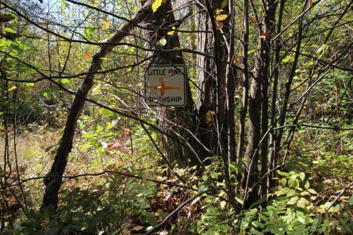 County line sign.