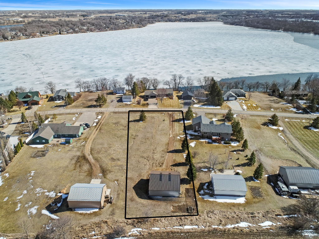 Estimated property lines for this .73 acre lot