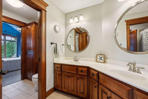 The junior bedrooms share a full Jack-and-Jill bathroom.