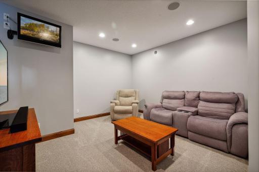 Currently used as a TV room, the Exercise Room is equipped with built-in speakers so you can work out to your favorite tunes.