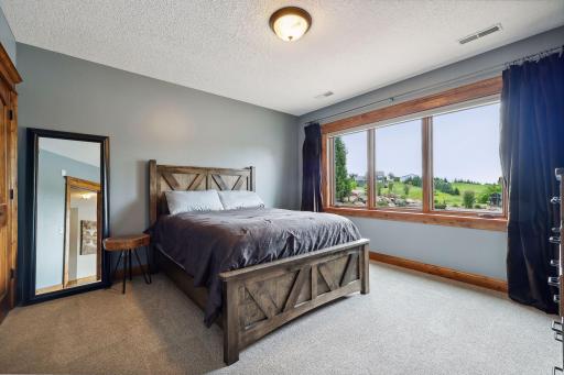 The fourth Bedroom is located in the lower level.