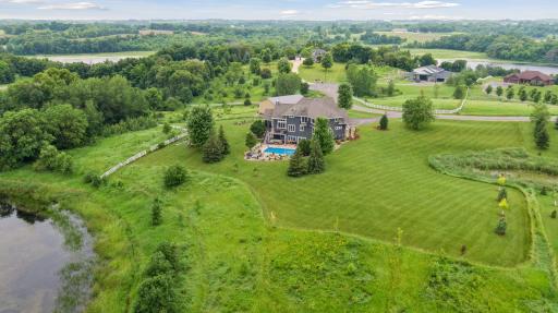 The property sits on the shores of a peaceful pond that has been well-stocked with 300 perch and sunnies.