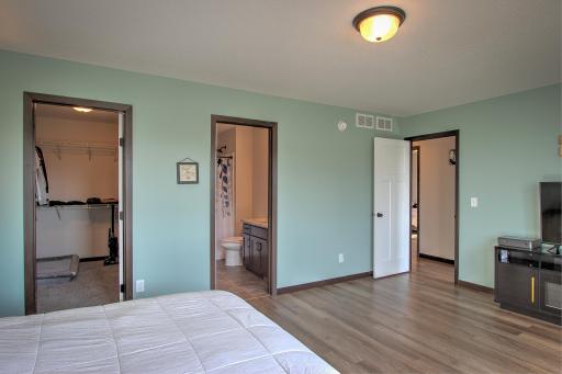 Primary Walk-in Closet and Private 3/4 Bath