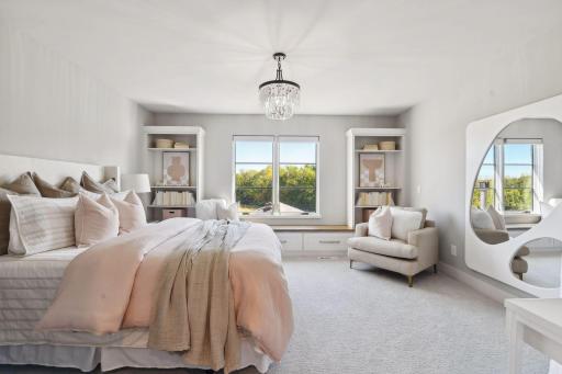 The fourth bedroom has an ensuite as well as a walk-in closet.