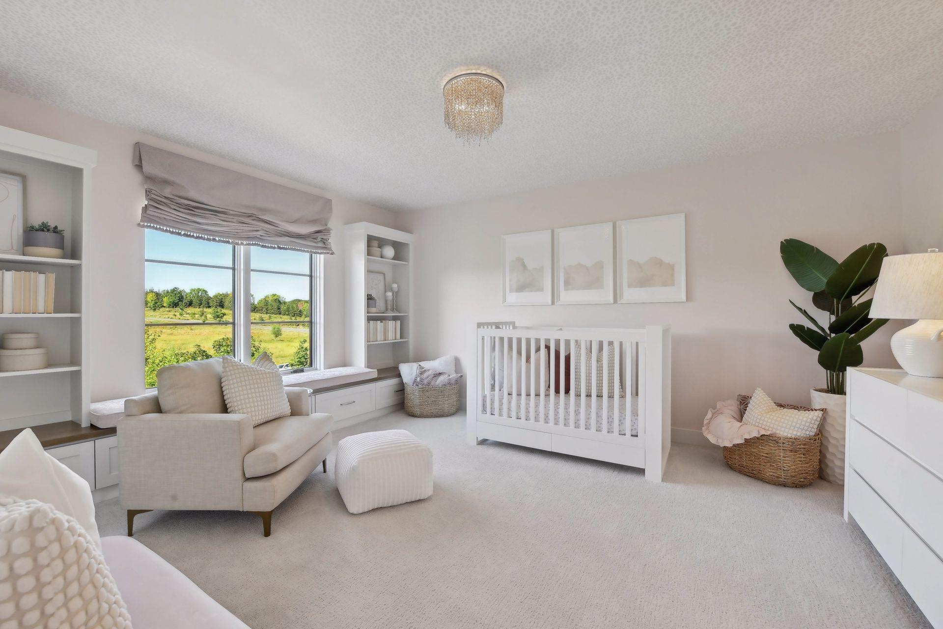 The third bedroom also has a walk in closet, as well as an adorable bench seating and storage under the window.