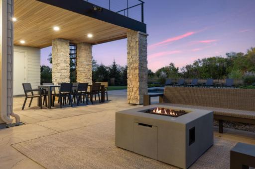 Recessed lighting under the deck was added to extend outdoor gatherings into the evening.