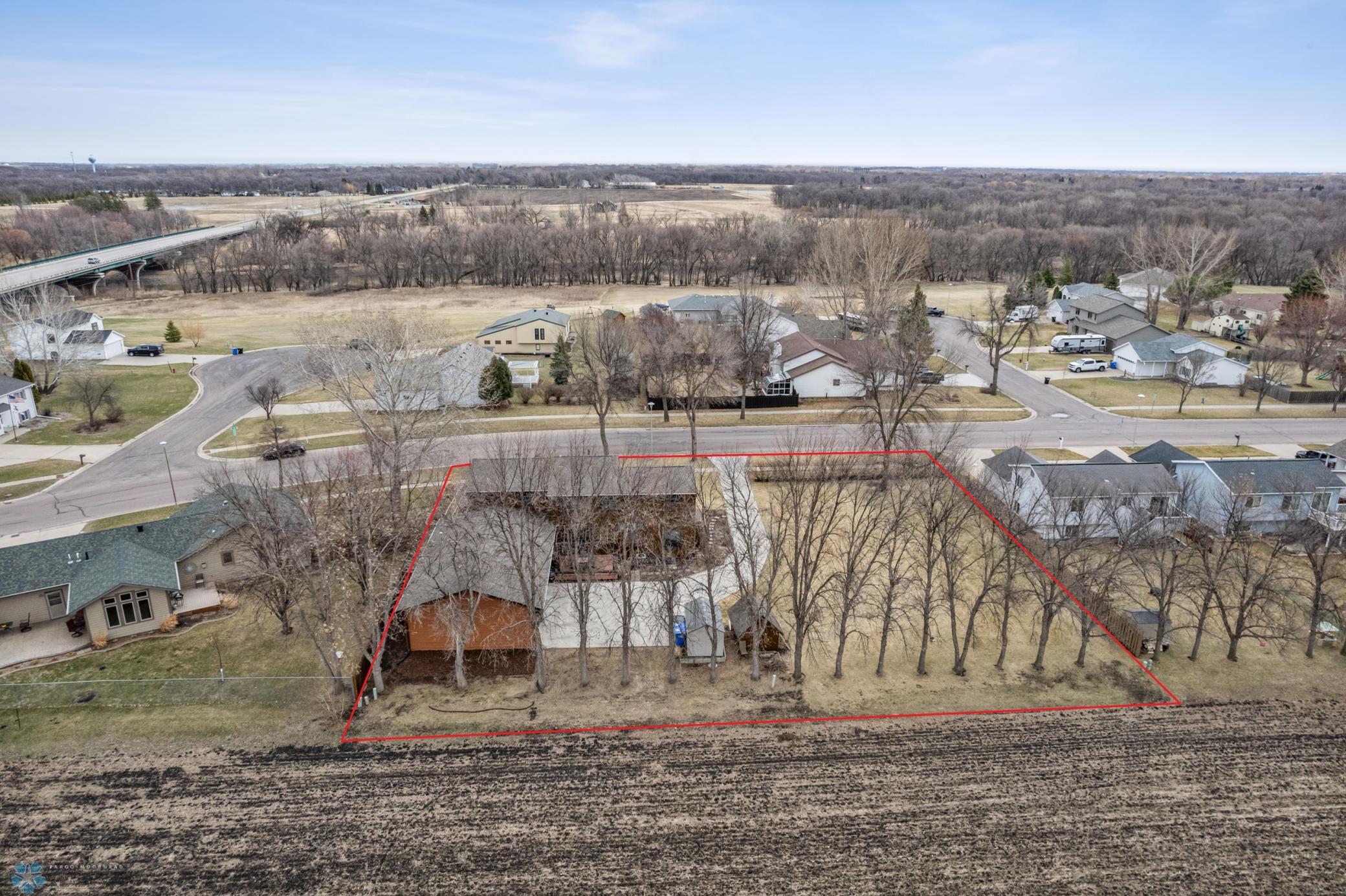 Aerial View w/ Lot Lines