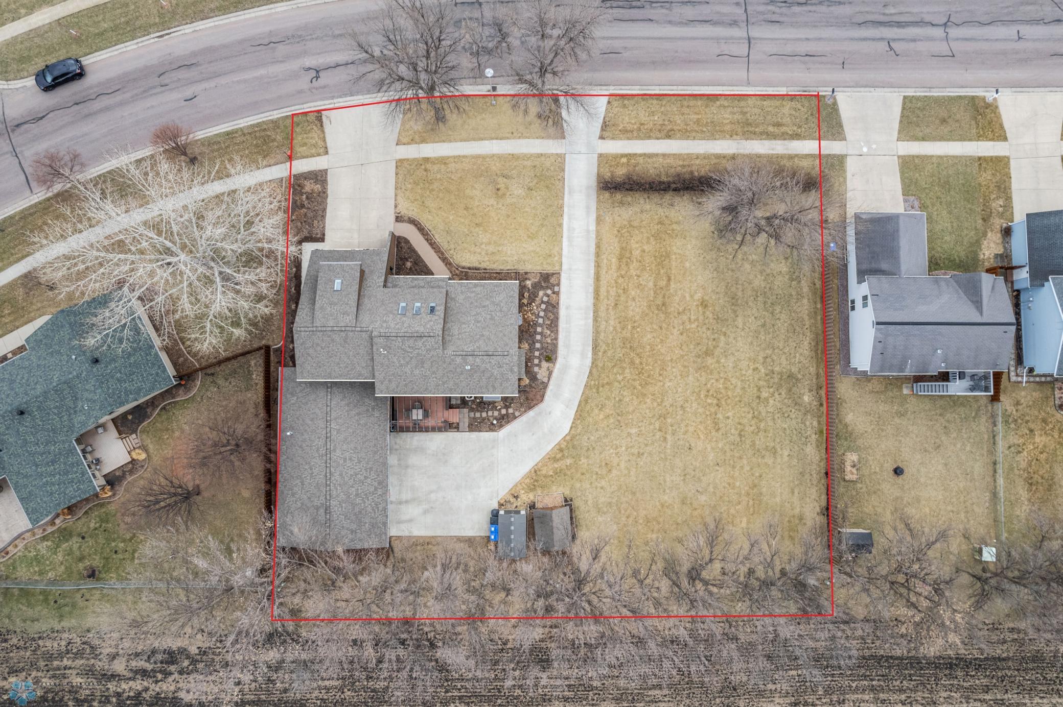 Aerial View w/ Lot Lines