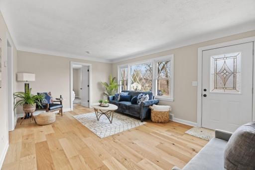 New hardwood flooring throughout whole main level