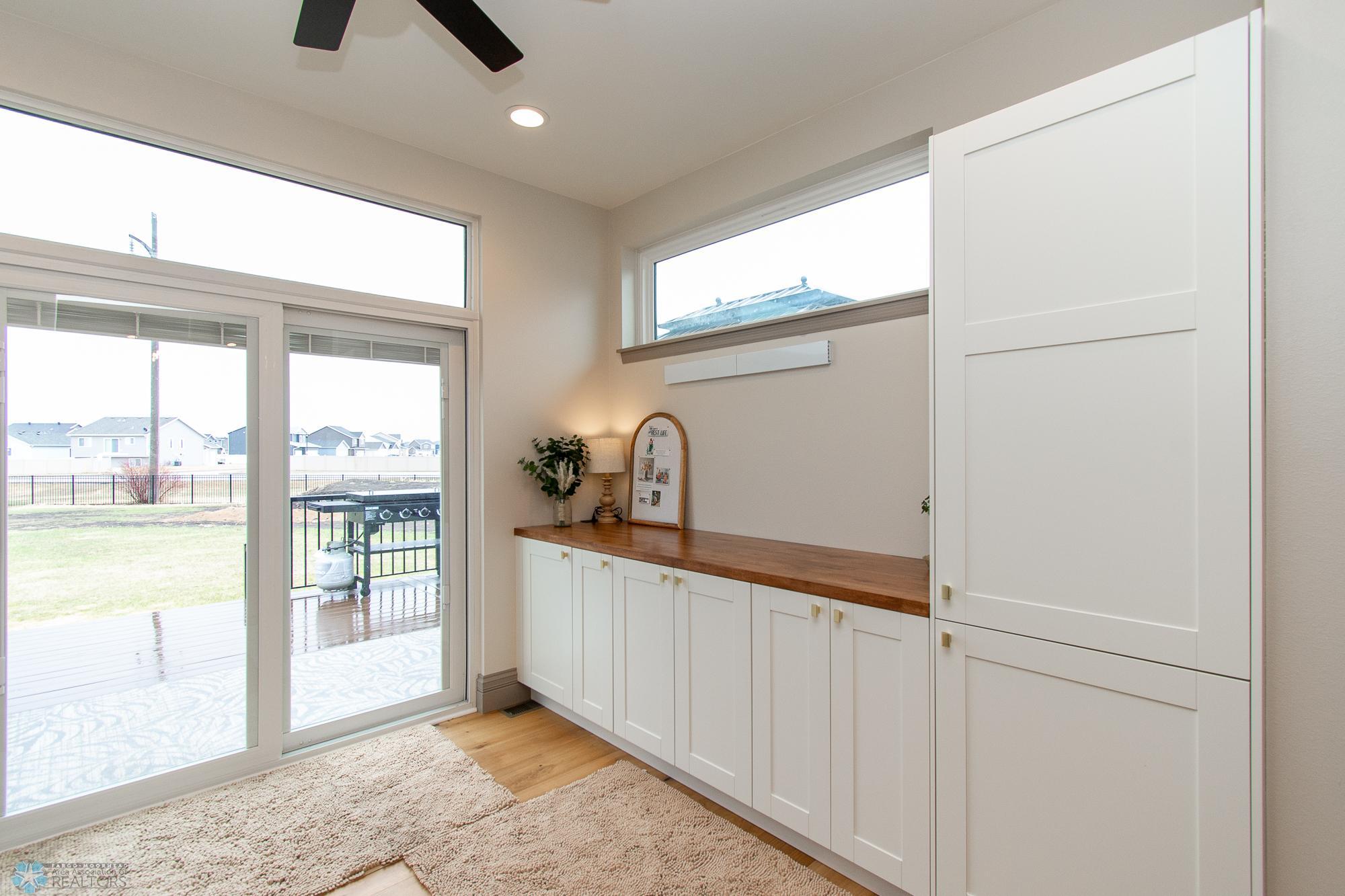 Laundry Room Folding Area + Storage
