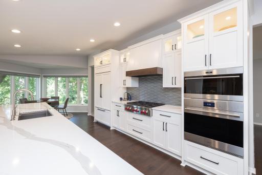 Custom cabinets and matching Wolf appliances