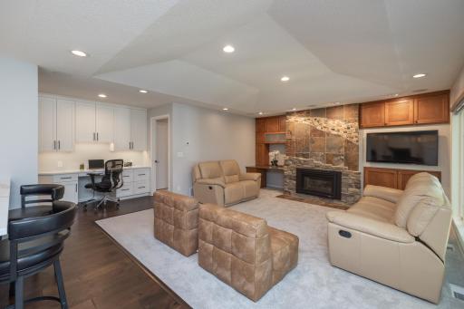 Main floor family room featuring lots of natural light