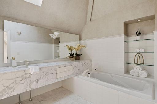 All of the baths are beautifully appointed.