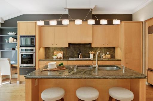 A gourmet kitchen built for entertaining.