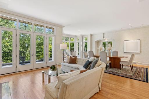 Open-concept living that feels both grand and warm.