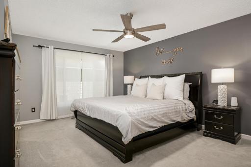 Fabulous primary suite offering a private primary 3/4 bathroom.