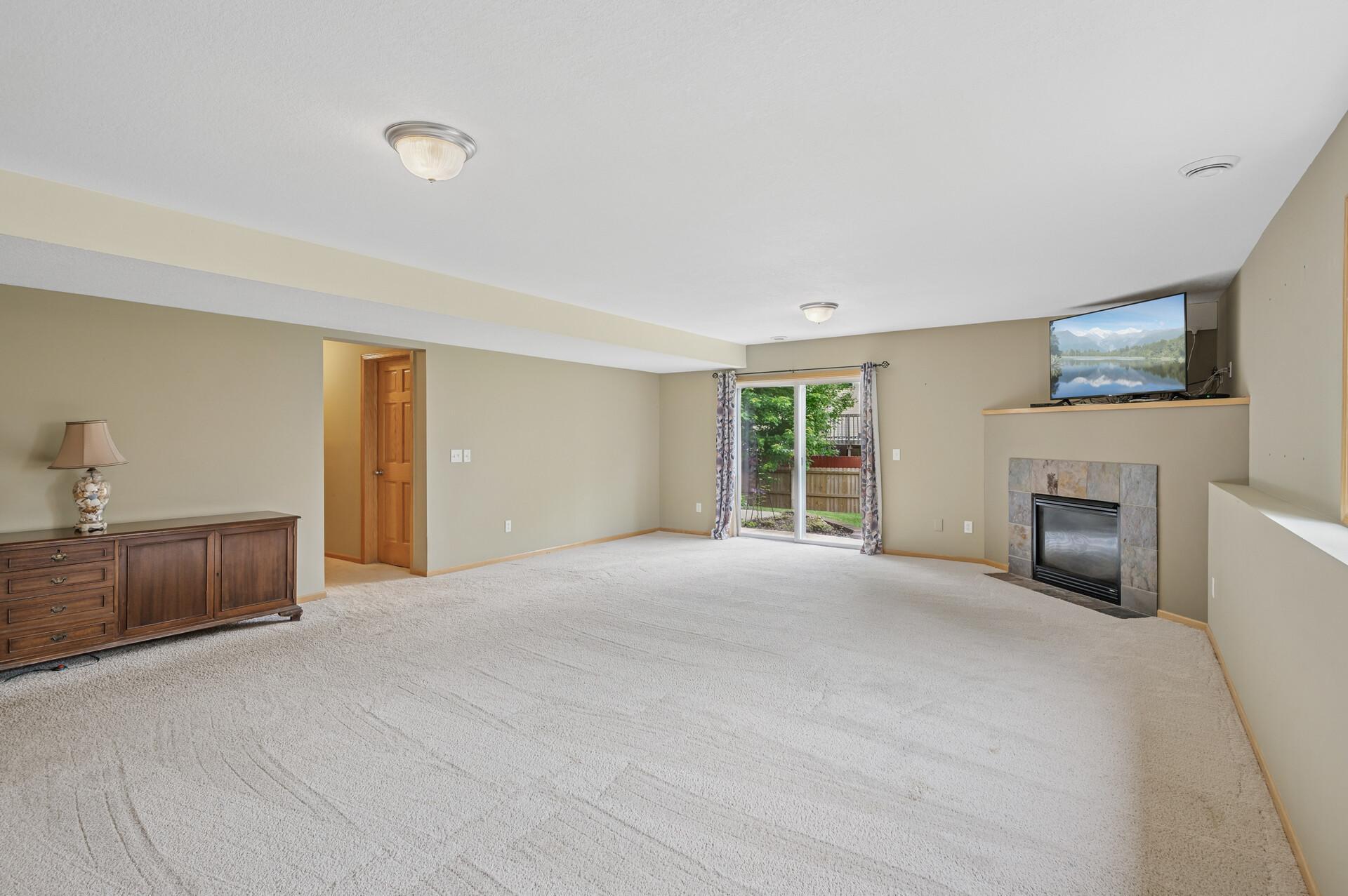 Gas Fireplace and Walkout to Backyard