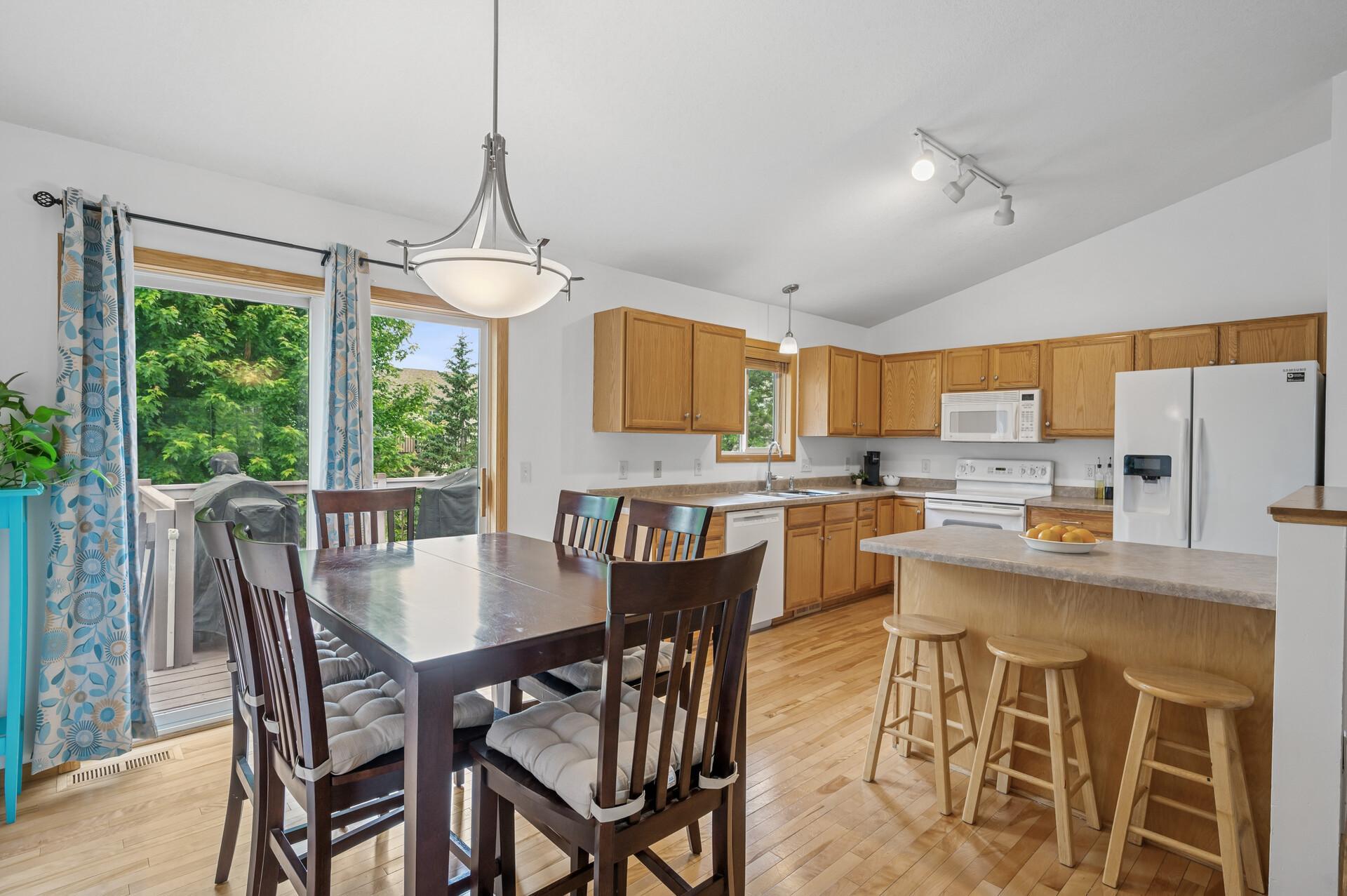 Informal Dining Area and Kitchen Island
