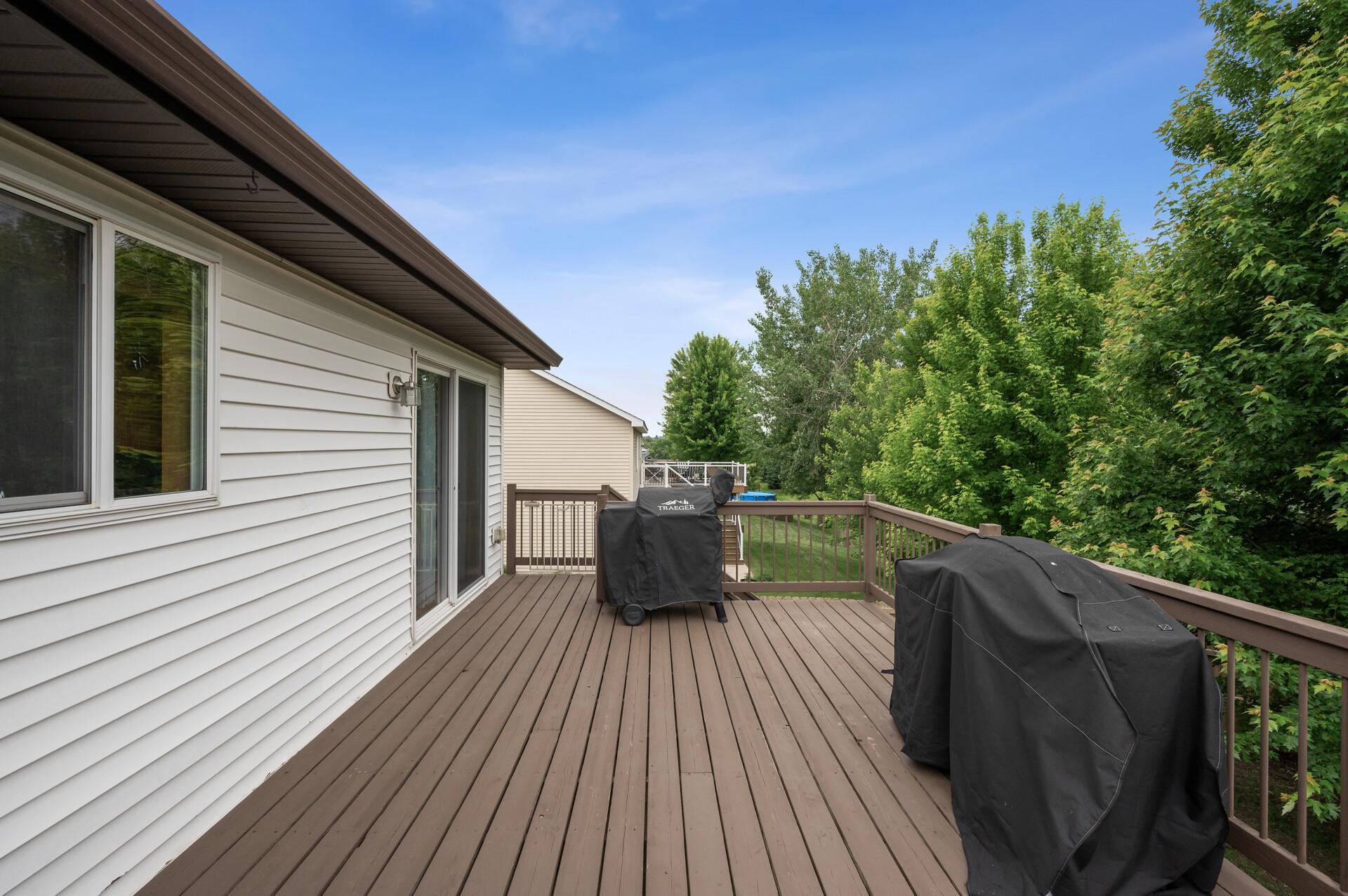 Large, Backyard Deck