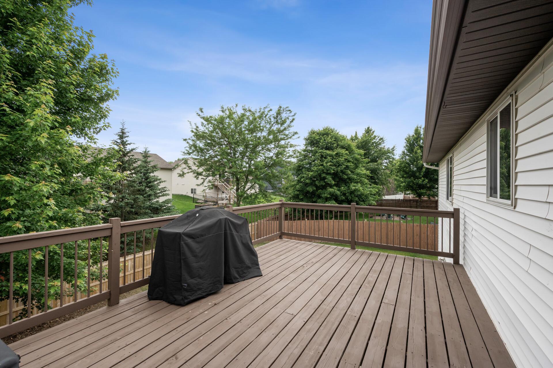 Large, Backyard Deck