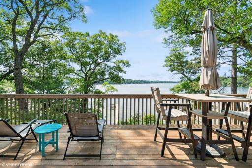 Great view off the main floor deck overlooking Briggs Lake