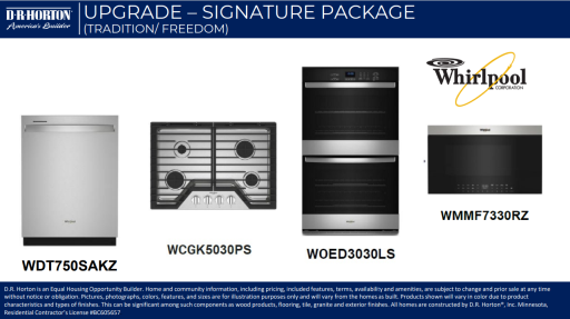 This Henry home for sales come with our Chef inspired Signature kitchen appliance package! DOUBLE-WALL OVENS!!
