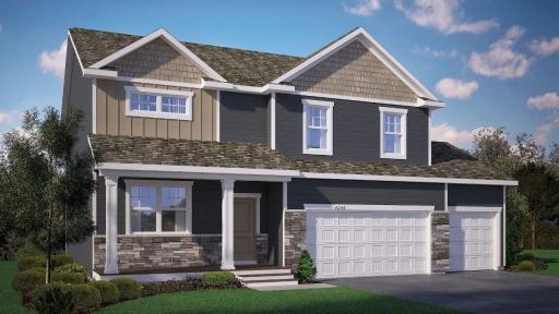 Simply Stunning! This Henry will boast our Northern Craftsman exterior as shown here. Rendering only, color and options will vary.
