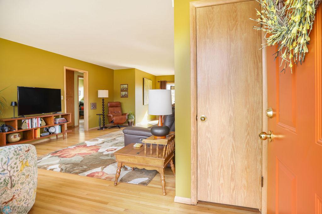Front entry with coat closet