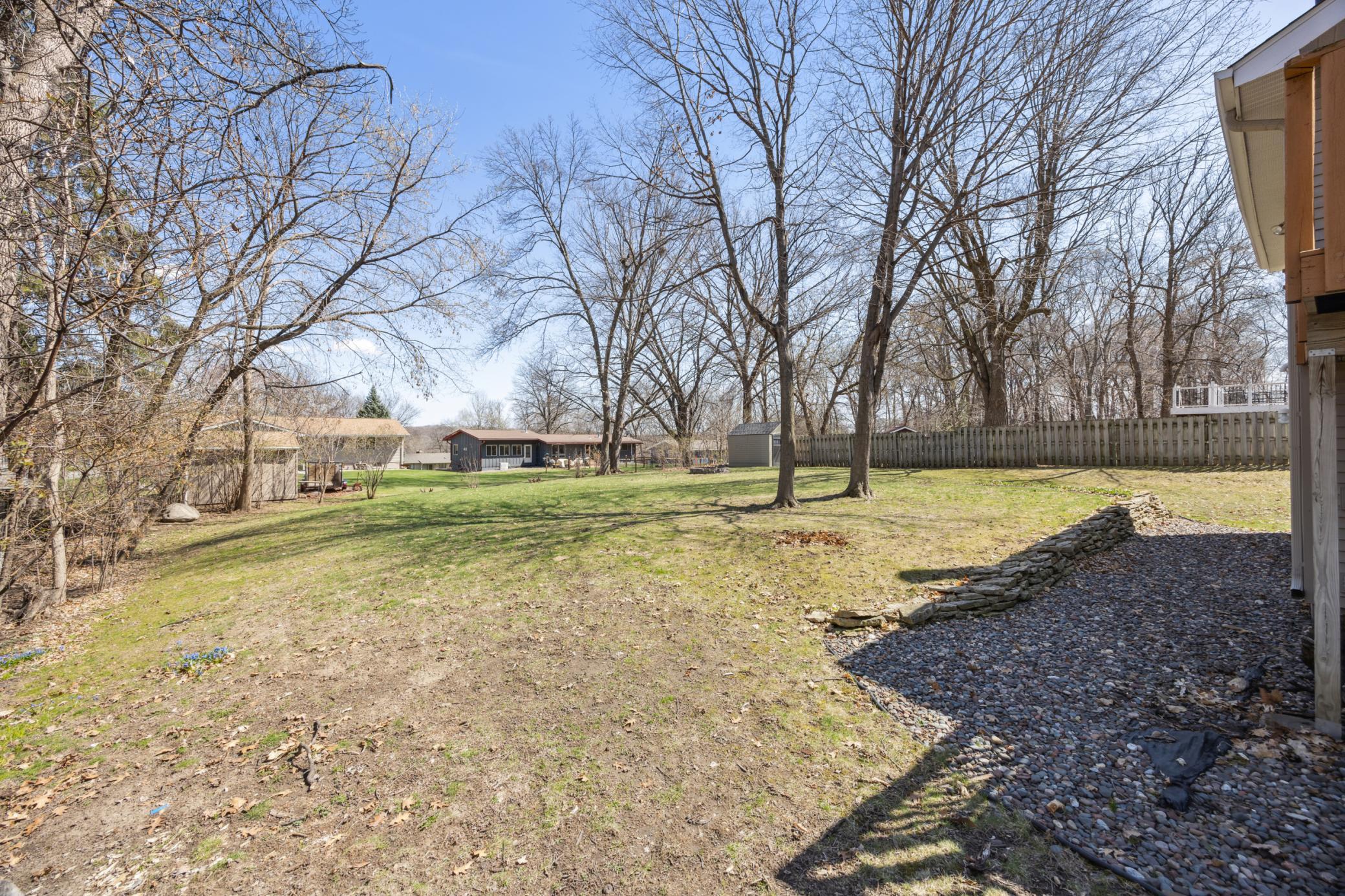 Large Lot with Mature Trees for Shade & Privacy