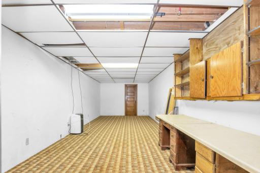 This would be a great game room! There's some great square footage to work with to turn this lower level into your ideal space!