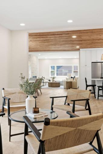 Formal sitting room just off the kitchen and patio door is the perfect bonus space