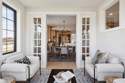 Stunning Sunroom Conservatory off the kitchen dining area!
Photos, virtual/video tours may not depict actual home. Features, materials & finishes shown may contain options that are not included in the price.