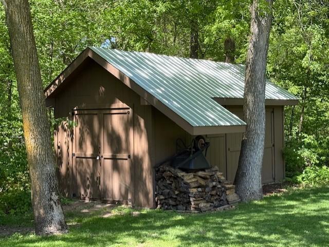 Storage shed for some of the extras