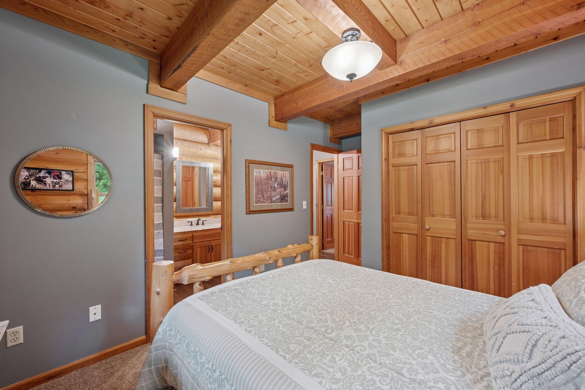 The 2nd bedroom walks through to the full bath. It's like a second suite that's great for guests!