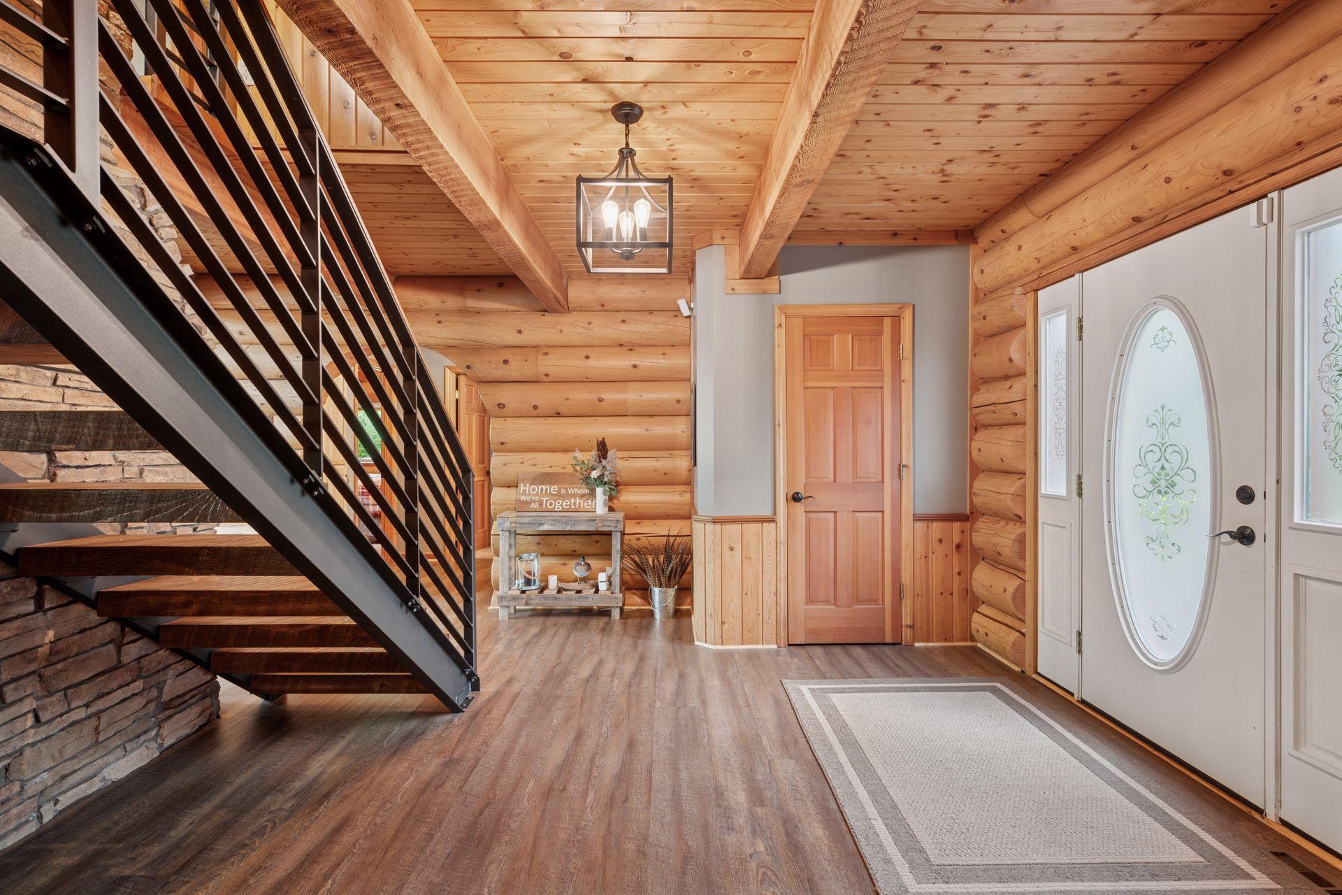 The large front entry welcomes your guests in