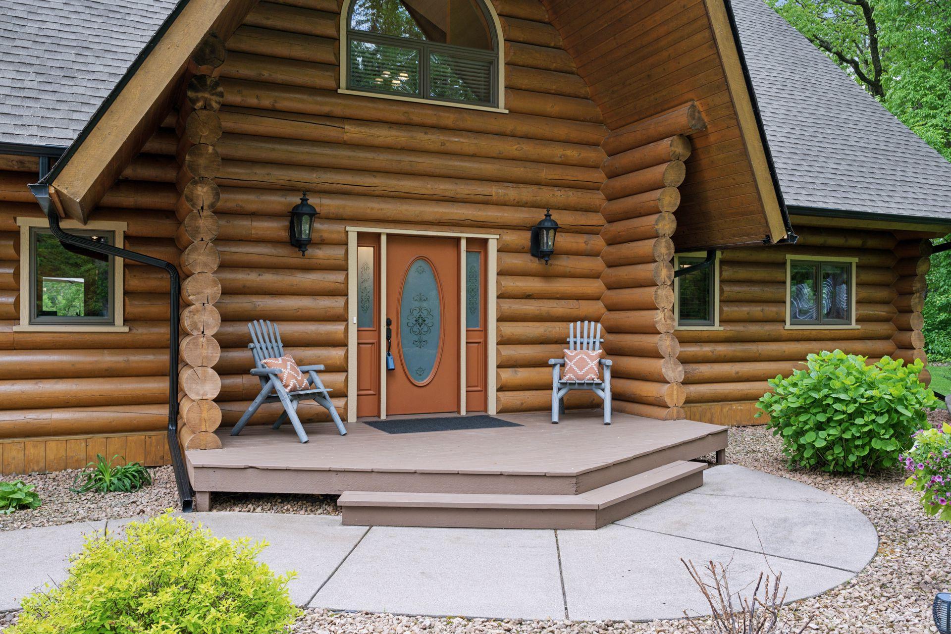 Warm wood and natural charm greet you at the front entry for this astonishing riverfront retreat!