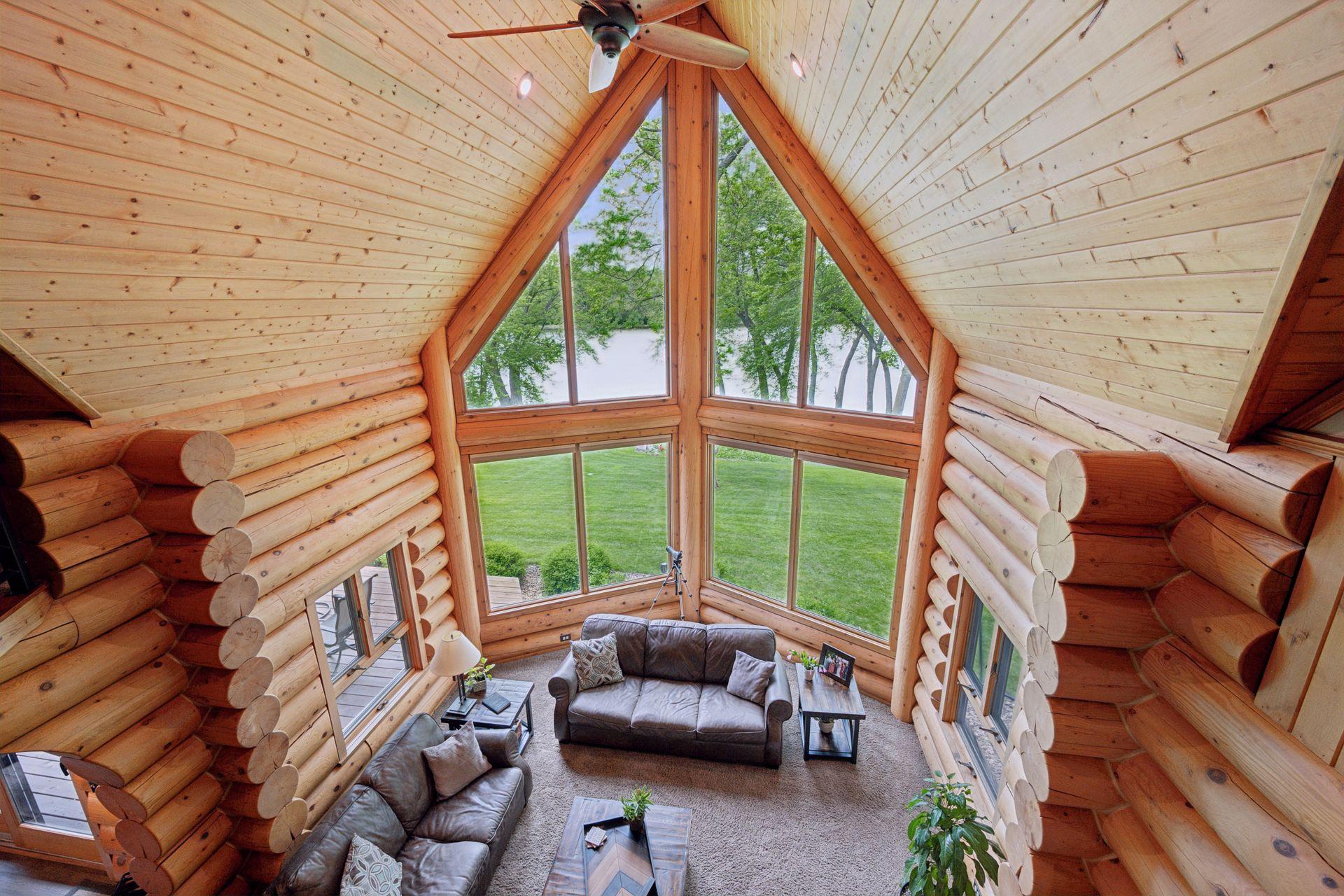 This view is from the upper level loft area.