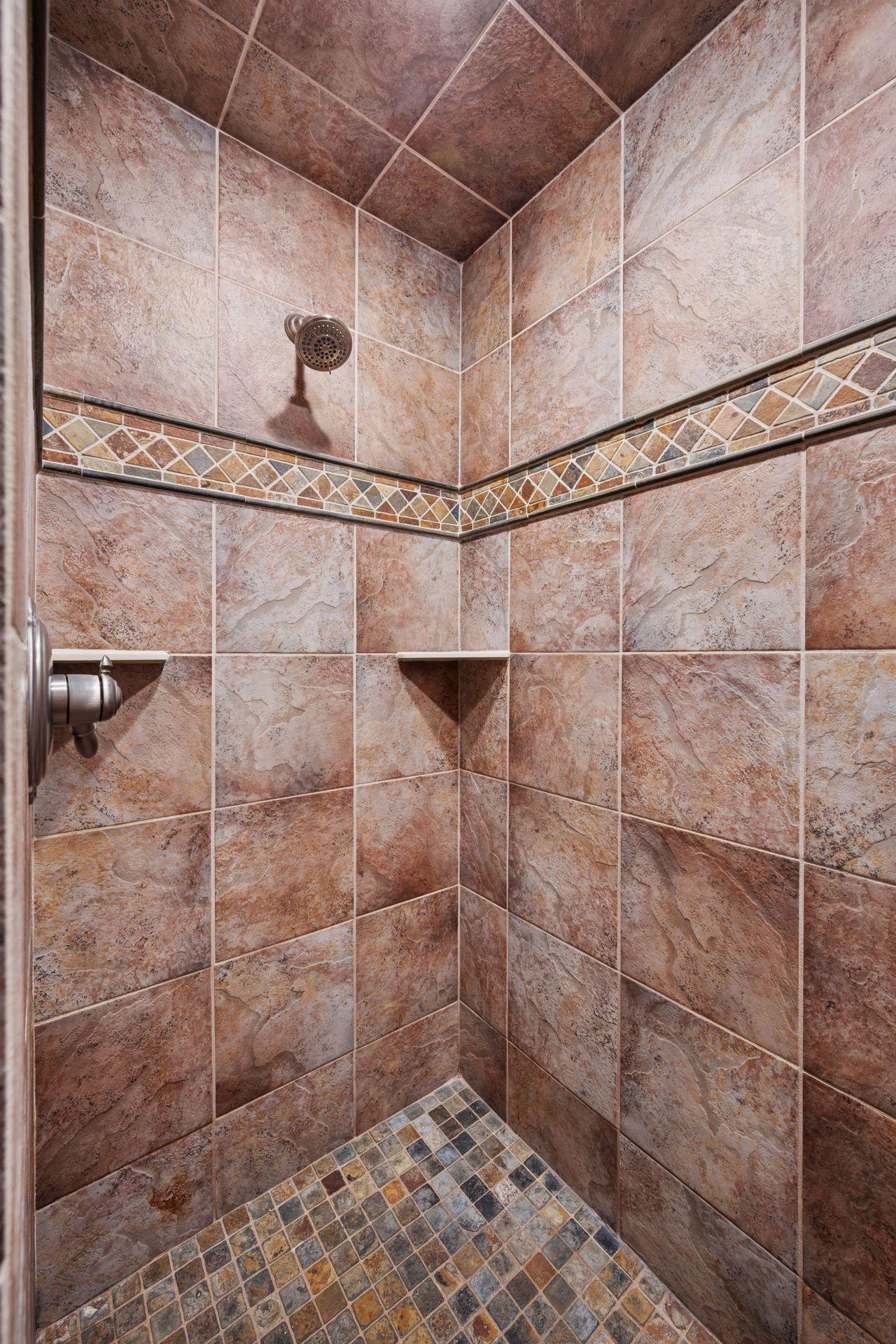 Primary tile shower