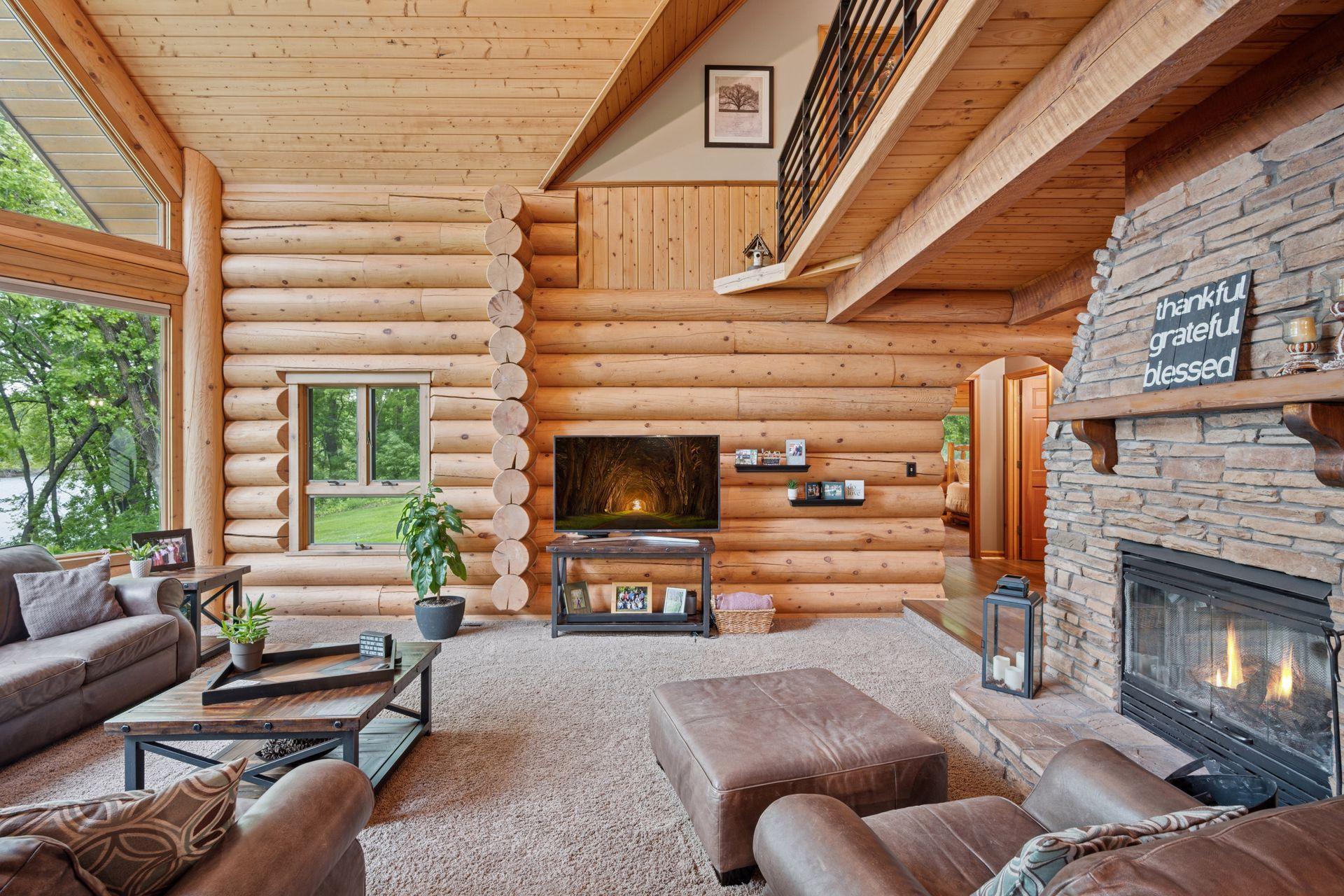 Secondary view of the large main level living room.
